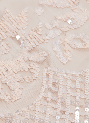 Detail View - Click To Enlarge - NEEDLE & THREAD - 'Snowdrop' sequin embellished embroidered dress