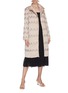 Figure View - Click To Enlarge - NEEDLE & THREAD - Embellished quilted ruffle hem coat