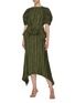 Figure View - Click To Enlarge - CULT GAIA - Puffy sleeve cut out back pleated midi dress