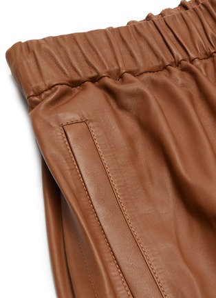  - YVES SALOMON - Lambskin leather wide leg pants
