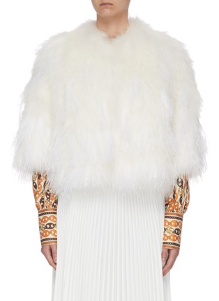 Main View - Click To Enlarge - YVES SALOMON - Feather fur jacket