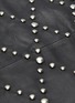 Detail View - Click To Enlarge - YVES SALOMON - Stud embellished lambskin leather mini skirt