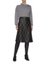 Figure View - Click To Enlarge - YVES SALOMON - Stud embellished lambskin leather mini skirt