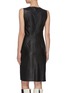 Back View - Click To Enlarge - YVES SALOMON - Sleeveless lambskin leather twist dress
