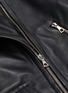  - YVES SALOMON - Lambskin leather biker jacket