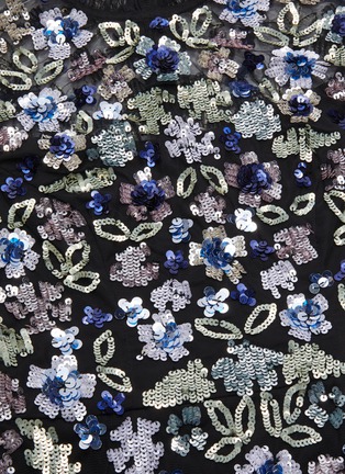 Detail View - Click To Enlarge - NEEDLE & THREAD - 'Meadow' sequin embroidered ruffle mini dress