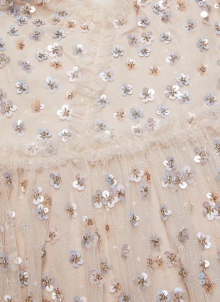 Detail View - Click To Enlarge - NEEDLE & THREAD - 'Glimmer' sequin embroidered ruffle dress