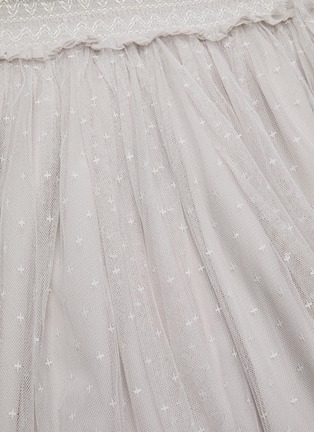 Detail View - Click To Enlarge - NEEDLE & THREAD - 'Honeycombe' smocked ballerina tulle skirt
