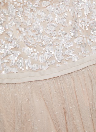 Detail View - Click To Enlarge - NEEDLE & THREAD - 'Tempest' sequin embroidered bodice dress