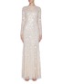 Main View - Click To Enlarge - NEEDLE & THREAD - 'Tempest' sequin embroidered gown