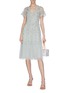 Figure View - Click To Enlarge - NEEDLE & THREAD - 'Glimmer' sequin embroidered ruffle dress