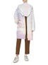 Figure View - Click To Enlarge - YVES SALOMON ARMY - 'Bachette' sky dye zip windbreaker coat