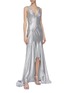 Figure View - Click To Enlarge - GALVAN LONDON - 'Releve' asymmetric ruffle hem maxi dress