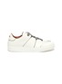 Main View - Click To Enlarge - ERMENEGILDO ZEGNA - Tiziano' contrast lace leather sneakers