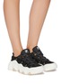 Figure View - Click To Enlarge - FILA - 'Jagger' leather panel mesh sneakers