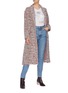 Figure View - Click To Enlarge - ISABEL MARANT ÉTOILE - 'Faby' textured frayed hem coat