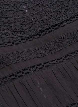  - ISABEL MARANT ÉTOILE - 'Vivia' lace ruffle sheer sleeveless top
