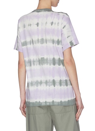 Back View - Click To Enlarge - ISABEL MARANT ÉTOILE - 'Dena' logo embroidered tie dye T-shirt