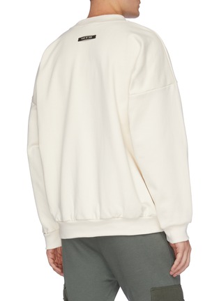 Back View - Click To Enlarge - FEAR OF GOD - Crew-neck Patch Logo Sweatshirt