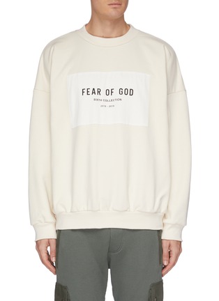 Main View - Click To Enlarge - FEAR OF GOD - Crew-neck Patch Logo Sweatshirt