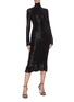 Figure View - Click To Enlarge - NORMA KAMALI - Sequin embellished turtleneck fishtail dress