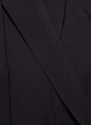  - NORMA KAMALI - Belted asymmetric draped robe coat