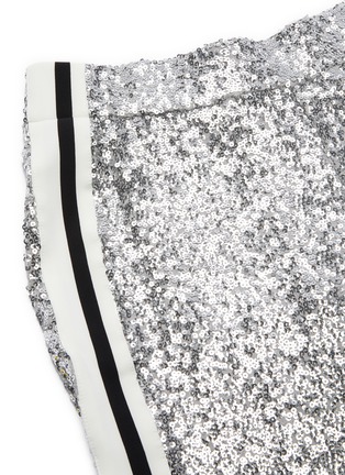 Detail View - Click To Enlarge - NORMA KAMALI - Stripe outseam sequin embellished jogging pants