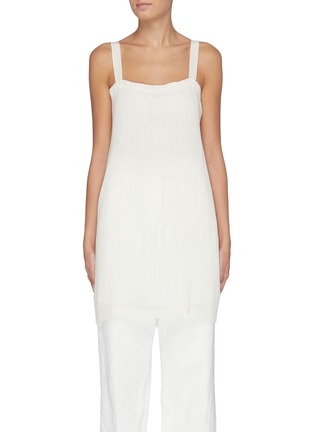 Main View - Click To Enlarge - THE ROW - 'Candid' plisse pleated crepe top
