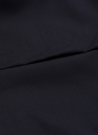  - CORNERSTONE - Asymmetric slit detail wool blend pants