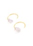 Detail View - Click To Enlarge - BJØRG - 'Crystalline Rainbows' quartz 18k gold-plated silver earrings
