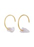 Main View - Click To Enlarge - BJØRG - 'Crystalline Rainbows' quartz 18k gold-plated silver earrings
