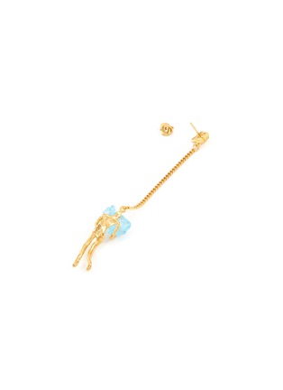 Detail View - Click To Enlarge - BJØRG - 'Under the Same Sun' topaz 18k gold-plated silver earrings