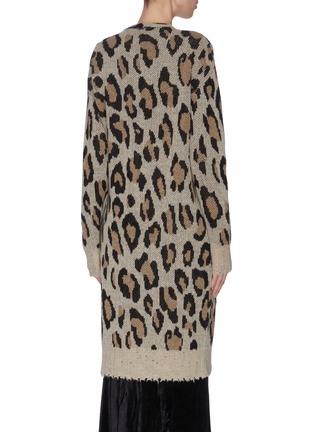 Back View - Click To Enlarge - R13 - Leopard knit cardigan