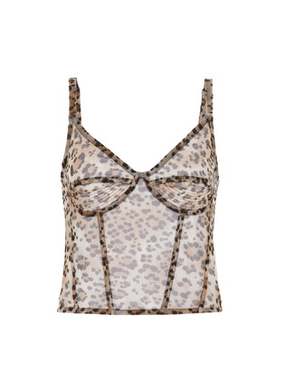 Main View - Click To Enlarge - R13 - Leopard print sleeveless corset cami top