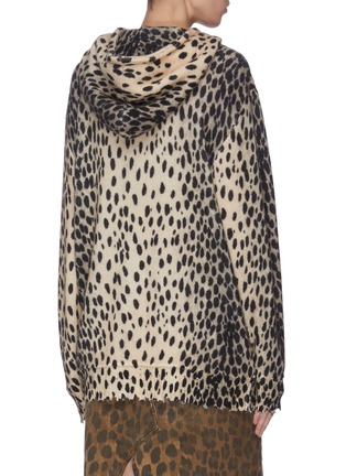 Back View - Click To Enlarge - R13 - Oversized cheetah print hoodie