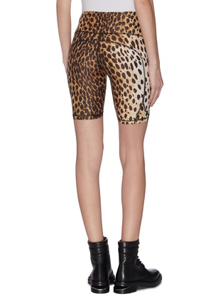 Back View - Click To Enlarge - R13 - Leopard print engineered biker shorts