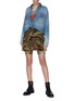 Figure View - Click To Enlarge - R13 - Leopard print engineered biker shorts