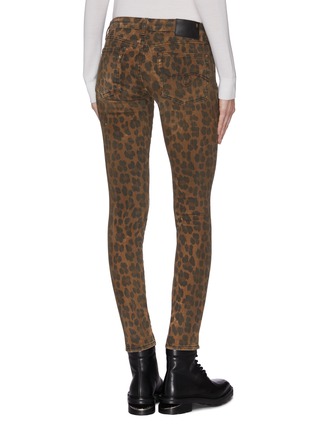 Back View - Click To Enlarge - R13 - 'Kate' leopard print skinny jeans