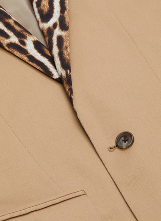  - R13 - Leopard print shawl lapel blazer