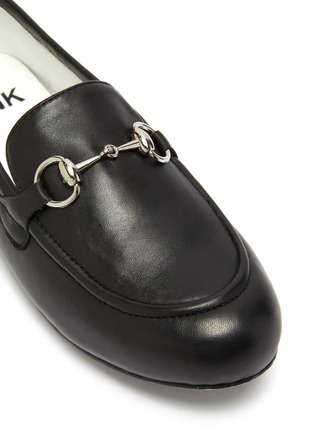 Detail View - Click To Enlarge - WINK - 'Yogurt' horsebit leather kids loafers