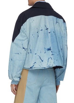 Back View - Click To Enlarge - FENG CHEN WANG - Resist dye panel colourblock jacket