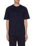 Main View - Click To Enlarge - FENG CHEN WANG - Panelled logo embroidered T-shirt