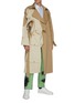 Figure View - Click To Enlarge - FENG CHEN WANG - Panelled belted trench coat