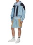 Figure View - Click To Enlarge - FENG CHEN WANG - Resist dye reversible hooded jacket