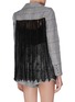 Back View - Click To Enlarge - SELF-PORTRAIT - Sheer lace back houndstooth check blazer