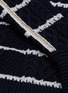  - SELF-PORTRAIT - Contrast stripe cableknit sweater