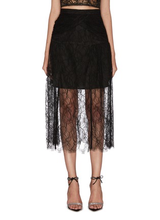 Main View - Click To Enlarge - SELF-PORTRAIT - Lace layer wrap skirt