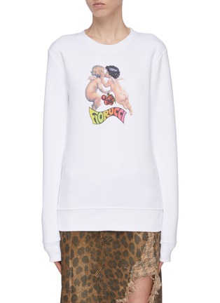 Main View - Click To Enlarge - FIORUCCI - Cherry Cherub print sweater