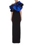 Main View - Click To Enlarge - SOLACE LONDON - 'Cairns' puff ombre detail maxi dress