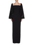 Main View - Click To Enlarge - SOLACE LONDON - 'Greta' sequin sleeves maxi dress